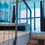 Loft With Jacuzzi,Italian Furniture & Wide View On Tunisia Mall