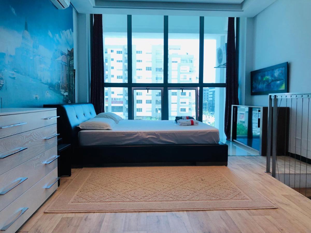 Loft With Jacuzzi,italian Furniture & Wide View On Tunisia Mall Apartment
